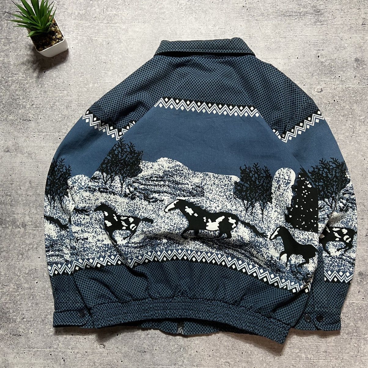 Vintage 📌 Vintage Jacques Lorant “Wild Horses” Denim Jacket Size US L / EU 52-54 / 3 - 10 Thumbnail