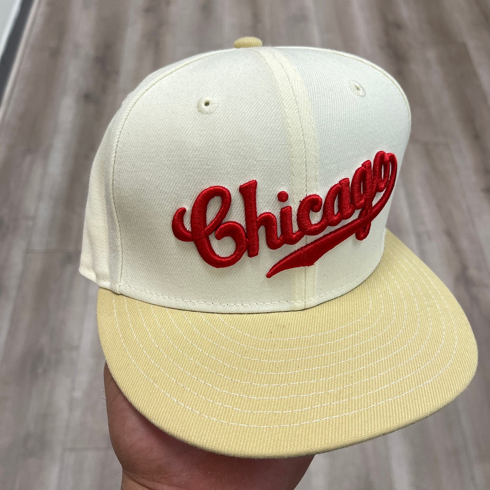 Chicago Cubs New Era Ultra Script Fitted Hat Cap size 7 1/4
