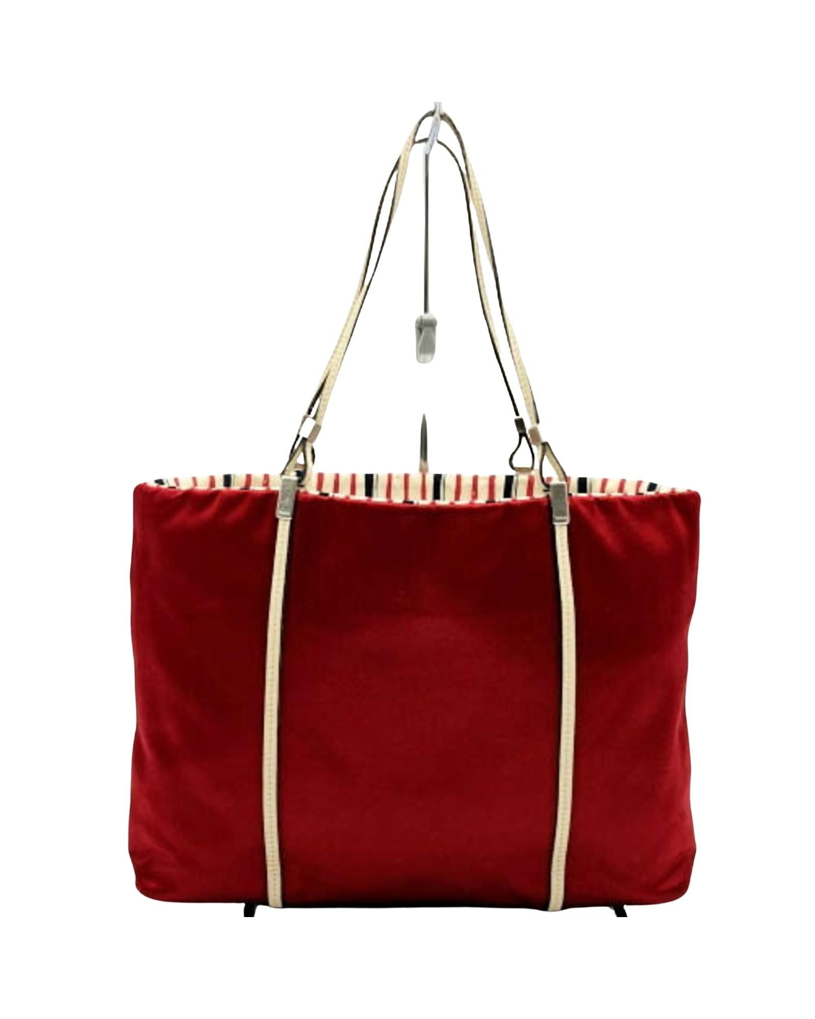 image of Prada Elegant Red Synthetic Bag, Women's