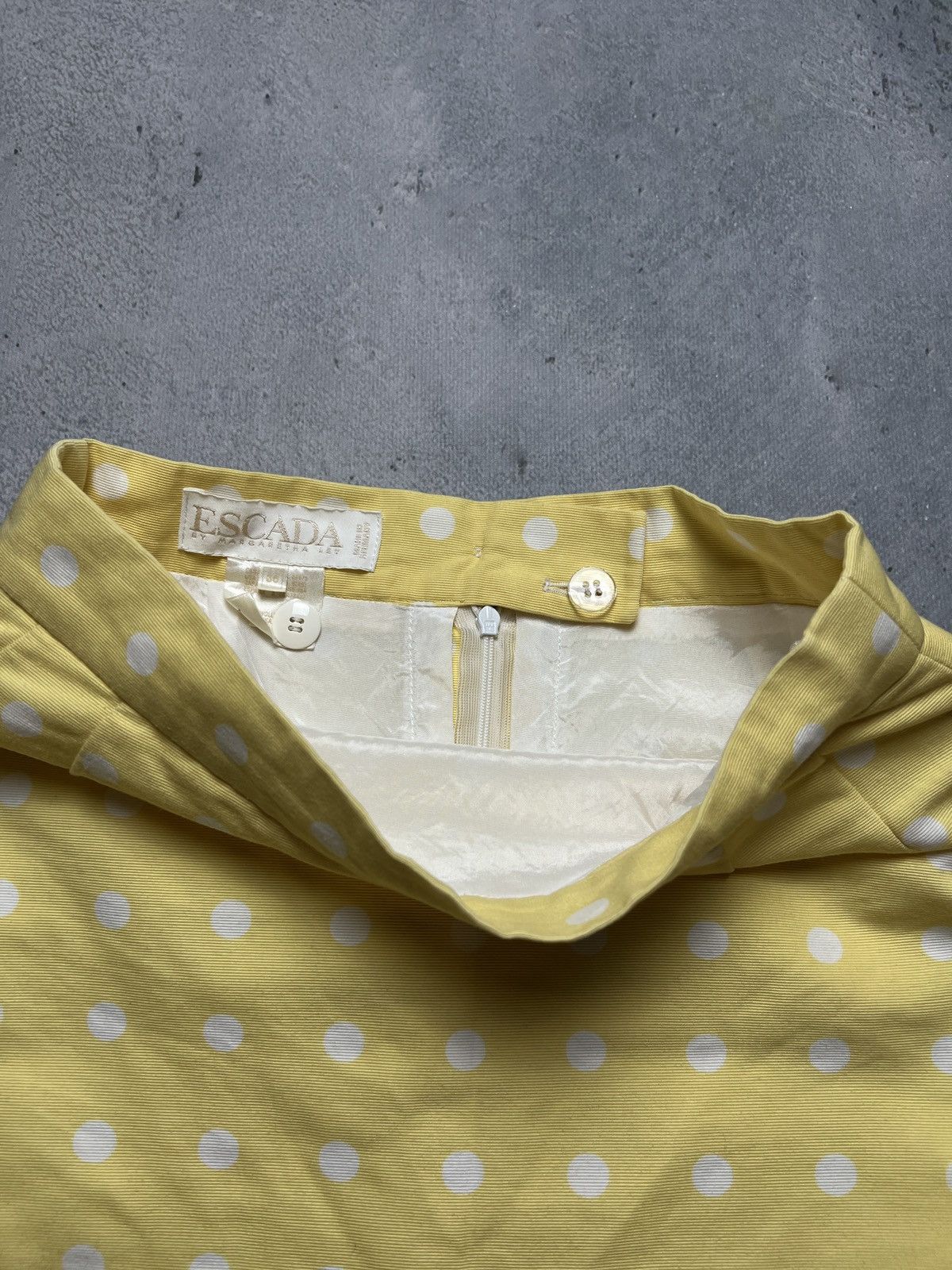 Escada Vintage Polka dot Pencil skirt Escada 90s 80s Rare Size 26" / US 2 / IT 38 - 7 Thumbnail