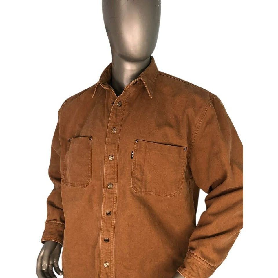 Vintage Vintage LAKIN & McKEY Canvas Jacket Size Large Plaid Flannel Size US L / EU 52-54 / 3 - 1 Thumbnail