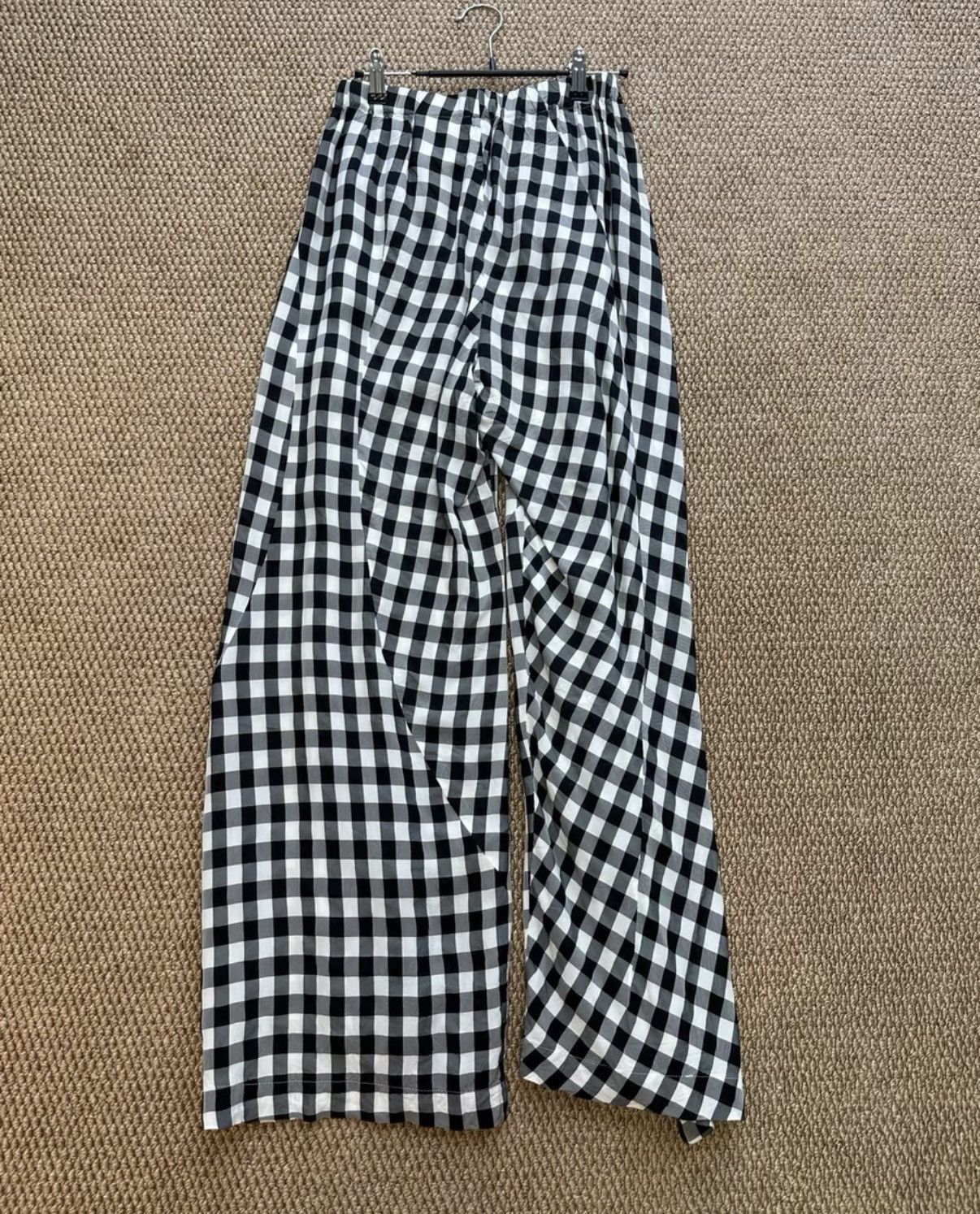 Comme des Garcons COMME des GARÇONS Black & White Plaid Wide-Leg Pants K23 Size 25" / US 0 / IT 36 - 6 Thumbnail