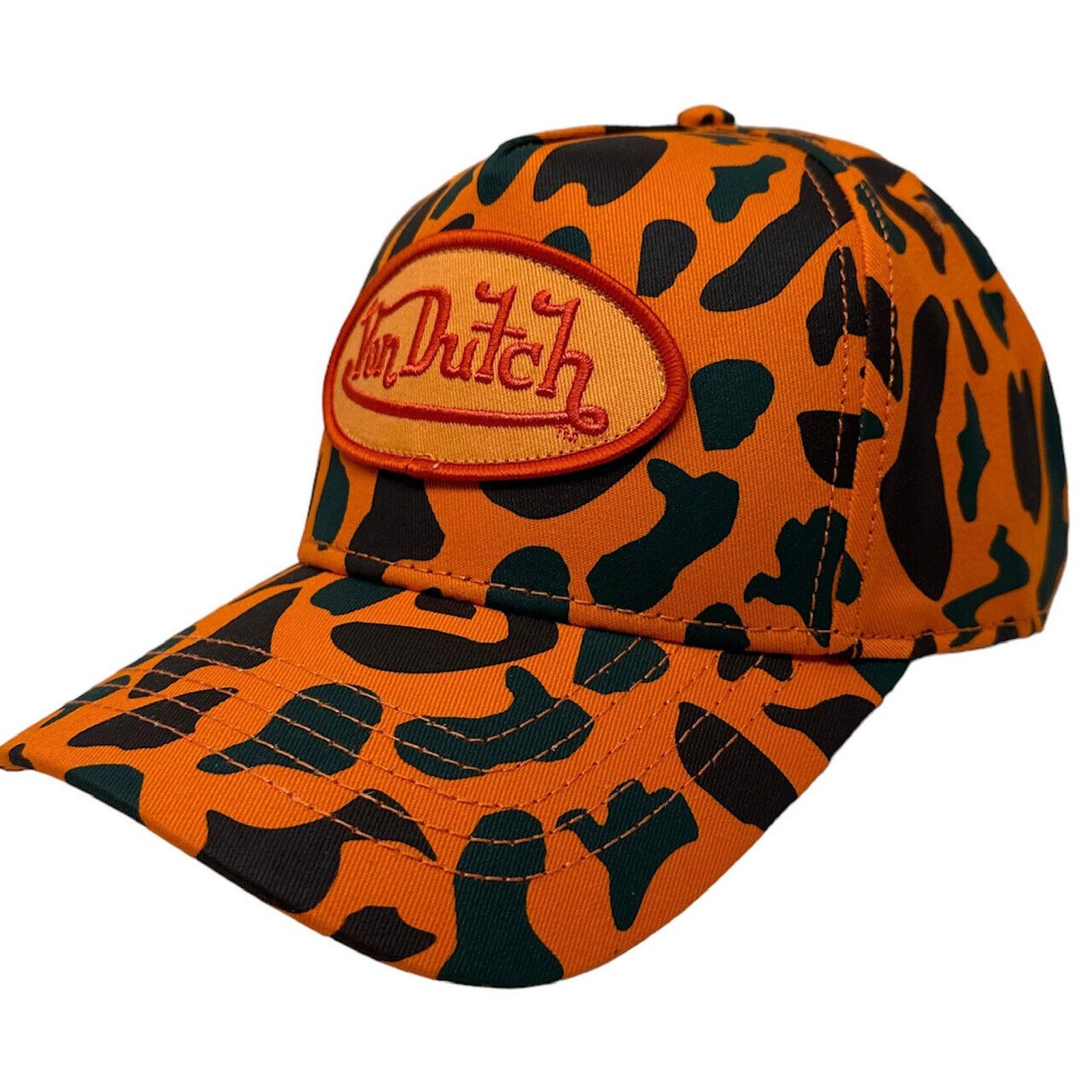 Von Dutch Von Dutch Hat Camo Trucker 242 Embroidered Snapback Cap Size ONE SIZE - 1 Thumbnail