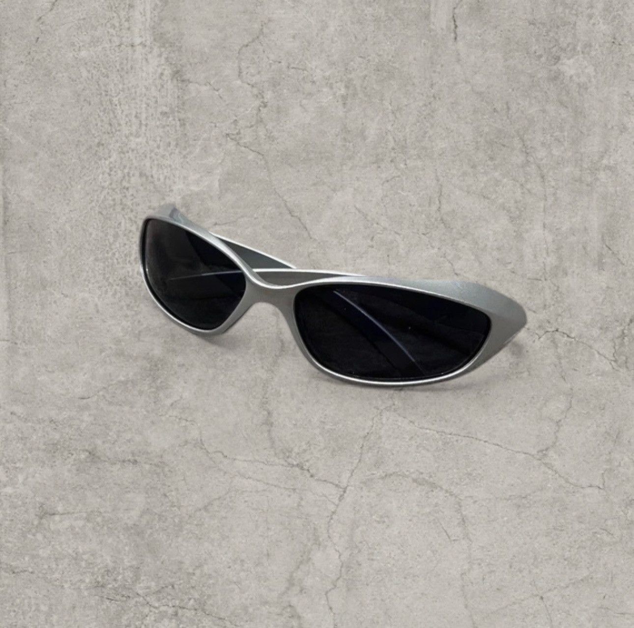 Japanese Brand Insane UV400 sunglasses, silver with black lense. One size. Size ONE SIZE - 5 Thumbnail