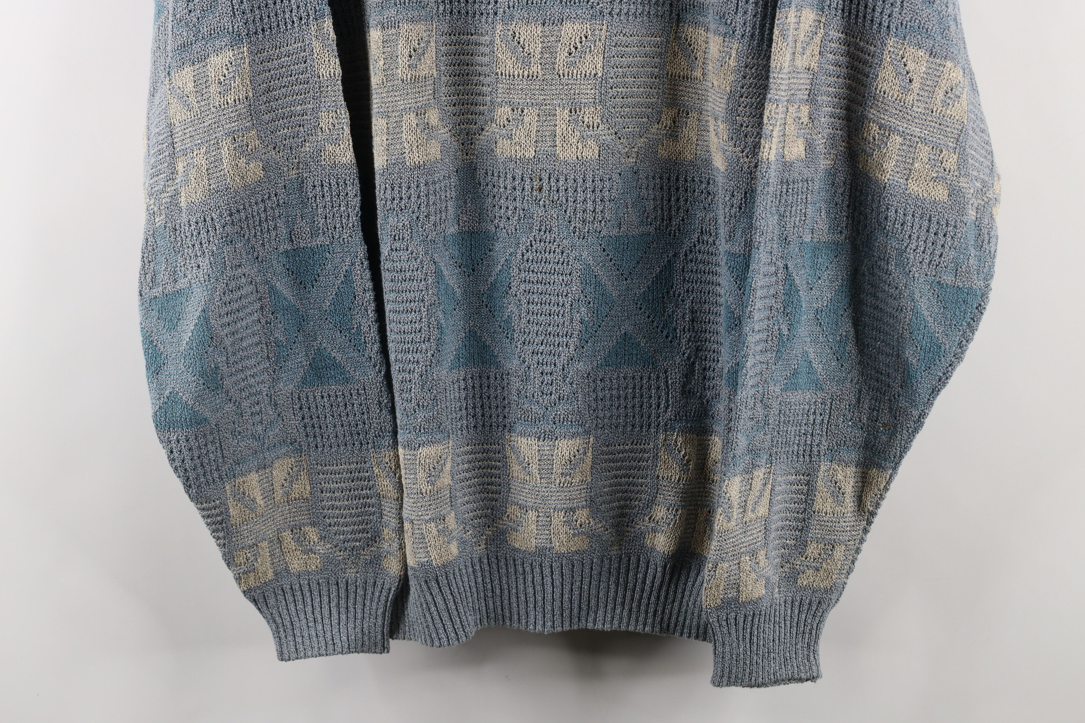Vintage Vintage 90s Coogi Style Ed Bassmaster Knit Dad Sweater Size US L / EU 52-54 / 3 - 3 Thumbnail