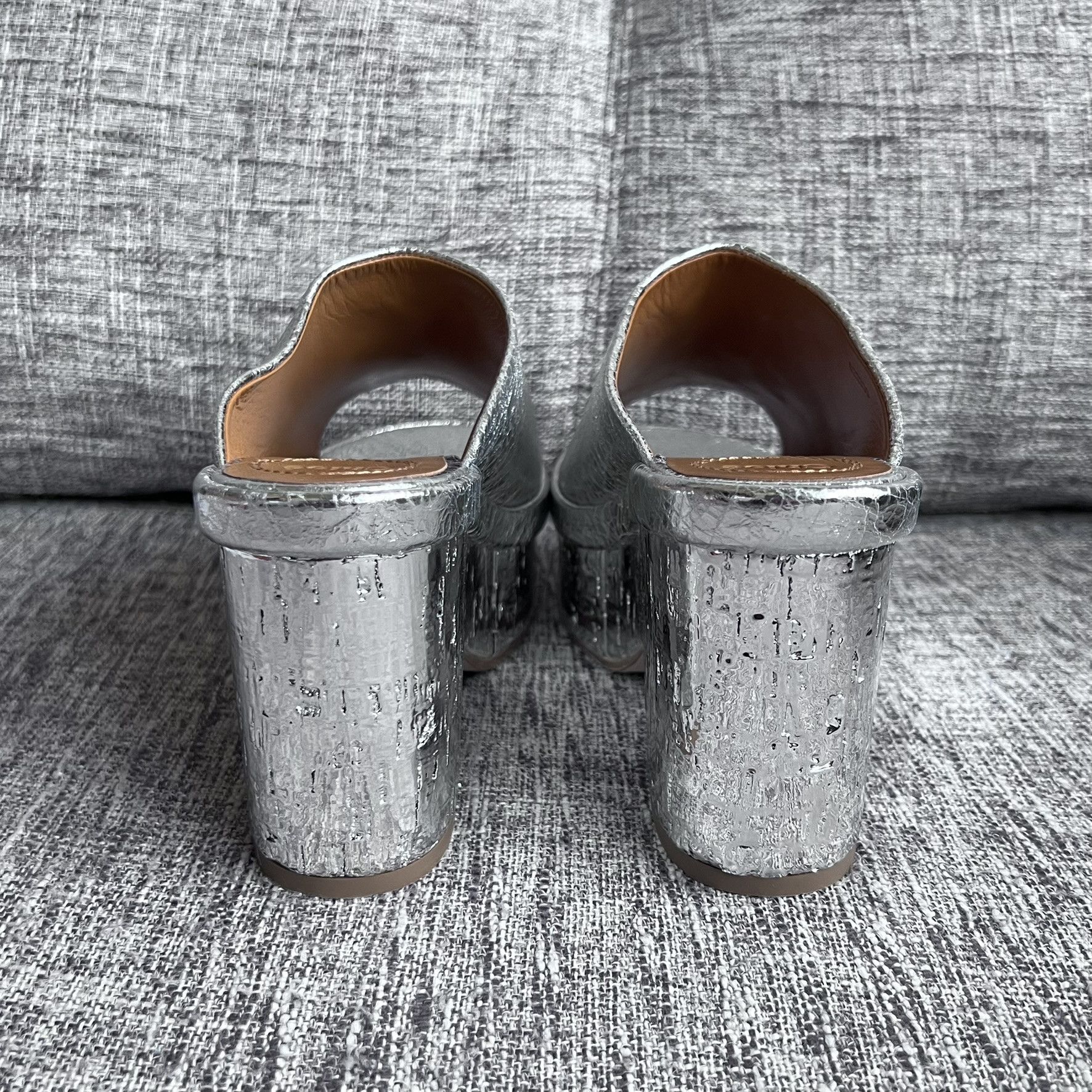 Chloe Chloé Oli 45MM Metallic Leather Platform Mules, Size IT38 Size US 8 / IT 38 - 4 Thumbnail