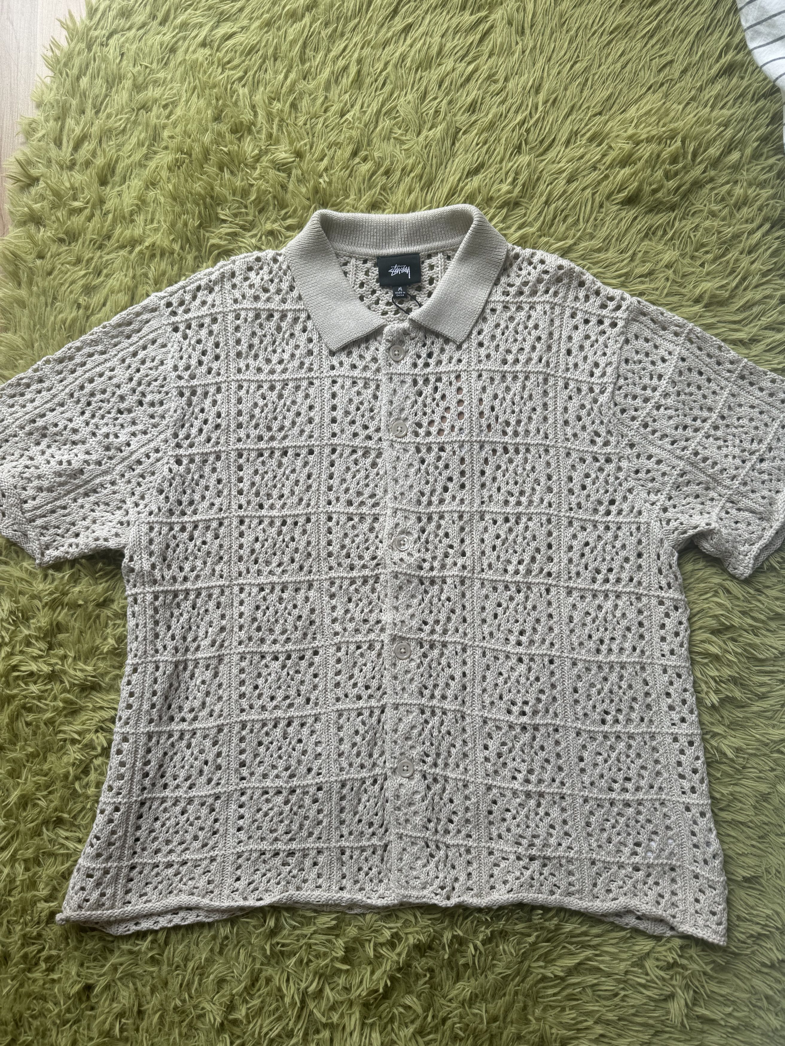 Stussy Crochet Shirt | Grailed