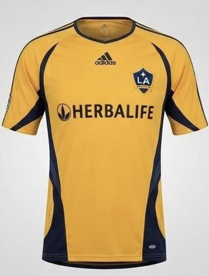 Adidas Vintage 2007–2008 LA Galaxy Adidas Training Jersey Size US L / EU 52-54 / 3 - 1 Thumbnail