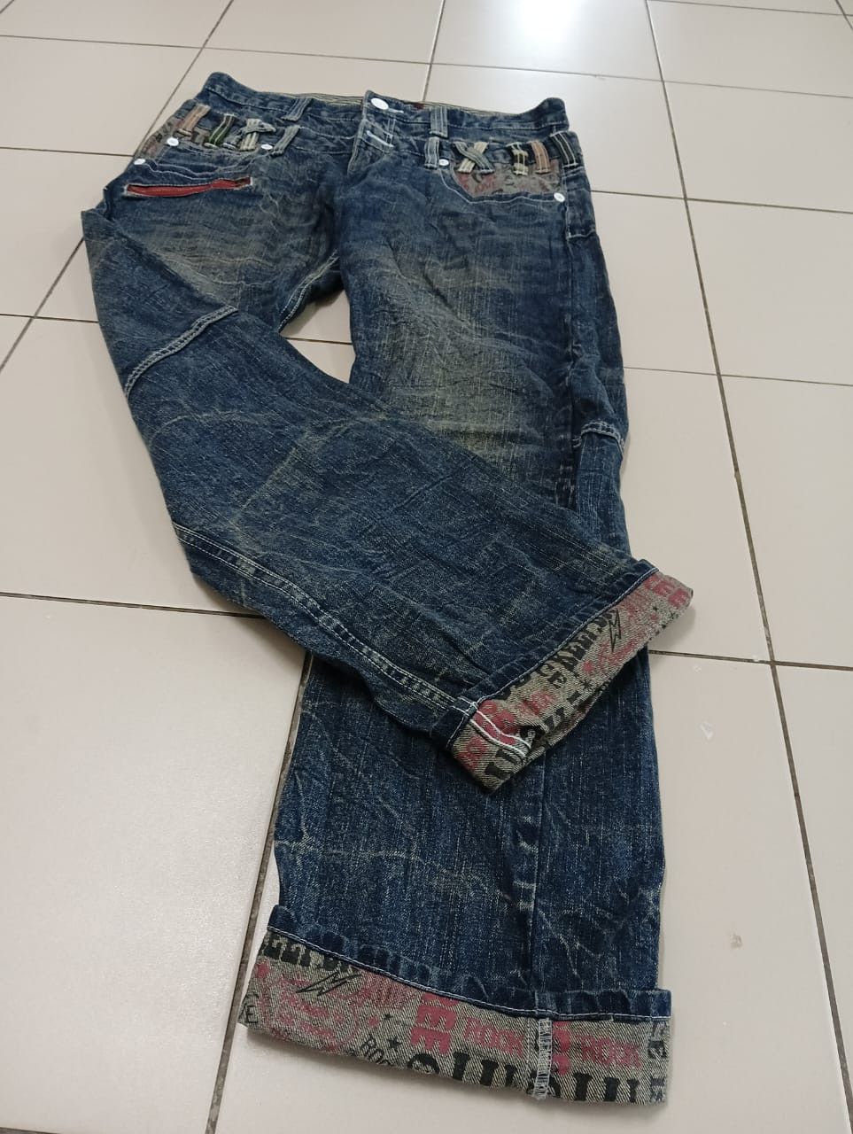 If Six Was Nine × Japanese Brand Flared ❗🔥 Dominate Handcrafted Jeans Double Waist Size US 34 / EU 50 - 5 Thumbnail
