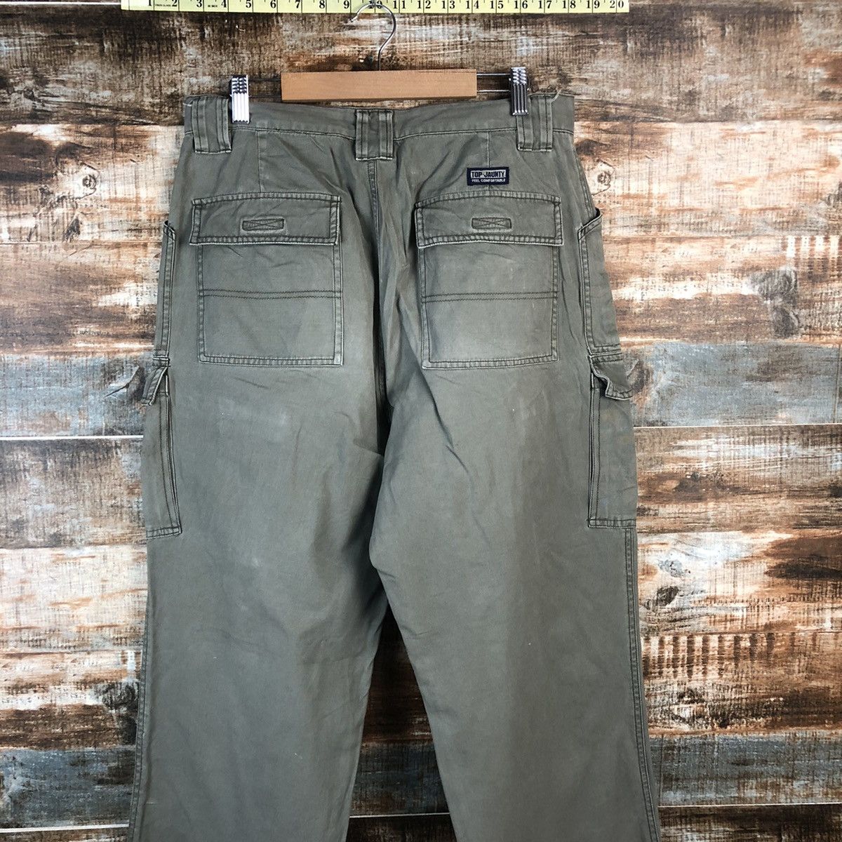 Japanese Brand DL Top Jaunty Green Cargo Multipocket Pants #C757 Size US 32 / EU 48 - 14 Thumbnail