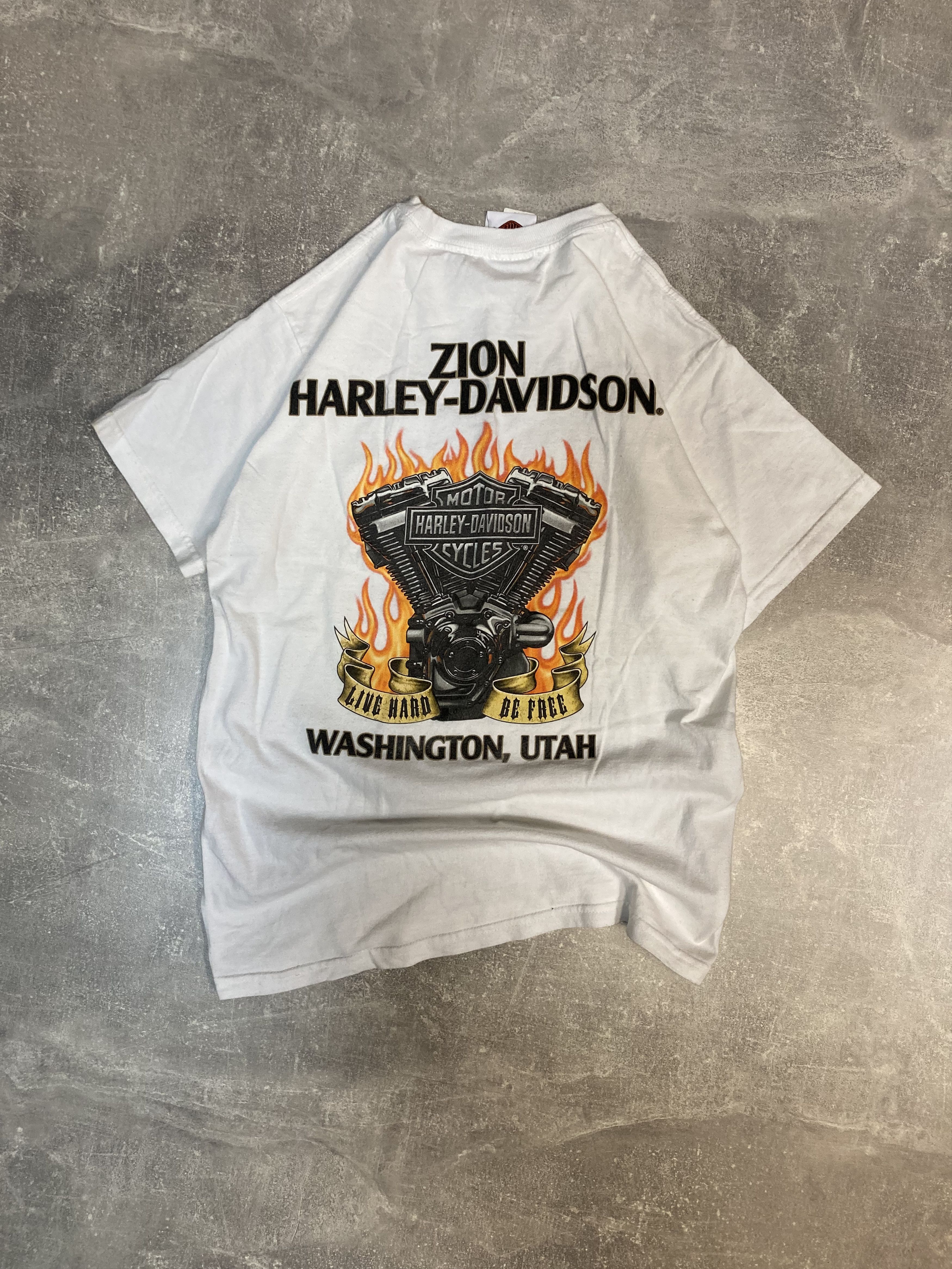 Harley Davidson Harley Davidson Zion Washington Utah big logo y2k tee Size US S / EU 44-46 / 1 - 1 Thumbnail