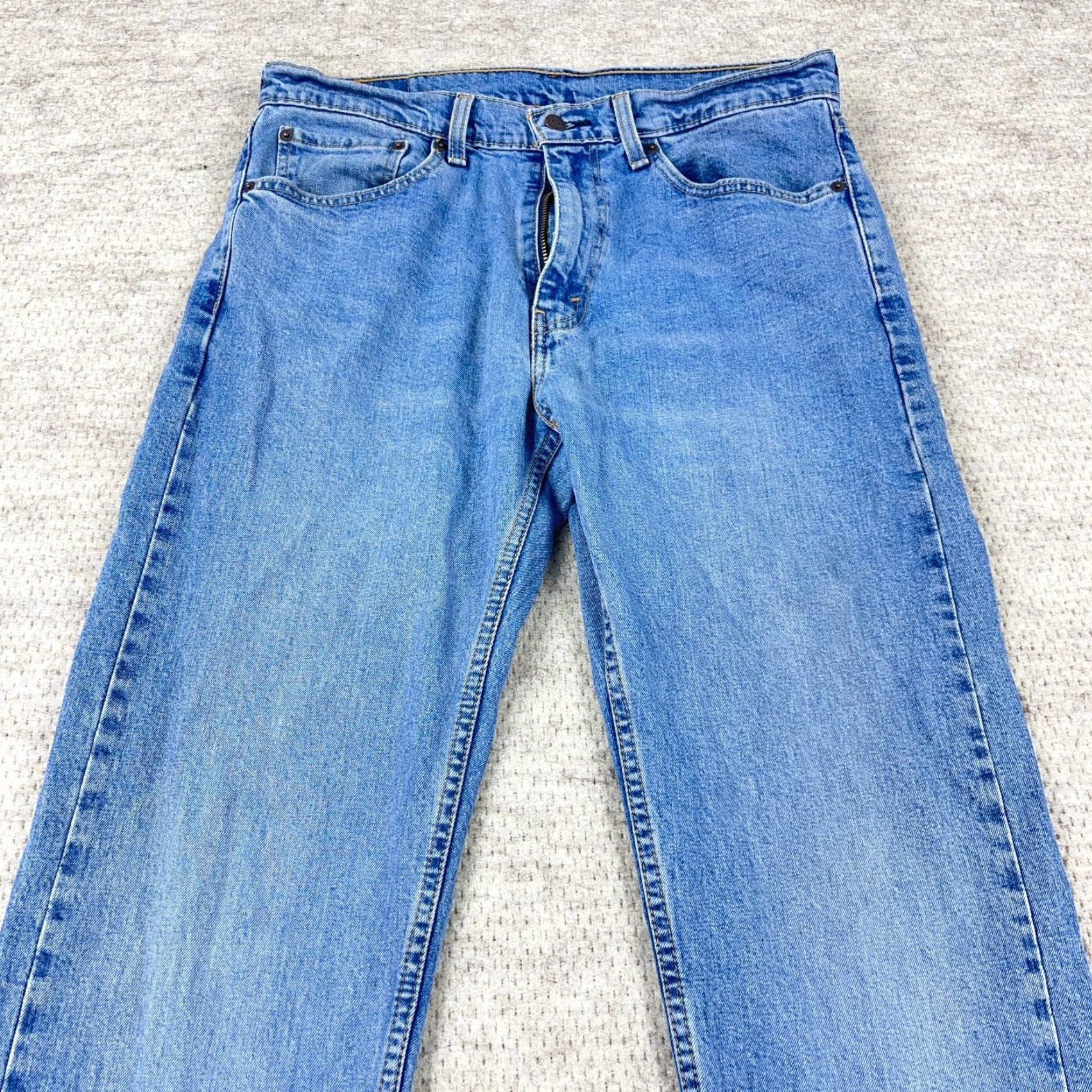 Levi's Levi's 505 Jeans Men 34x36 Straight Regular Blue Denim Pants - Levi's 500 Series Modern Classic Size US 34 / EU 50 - 4 Thumbnail