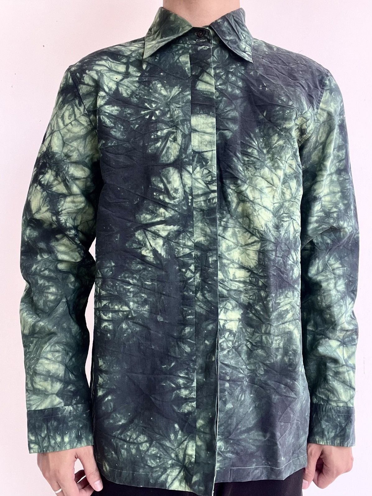 Yohji Yamamoto Yohji Yamamoto Tie Dye Shirt Size US L / EU 52-54 / 3 - 1 Thumbnail
