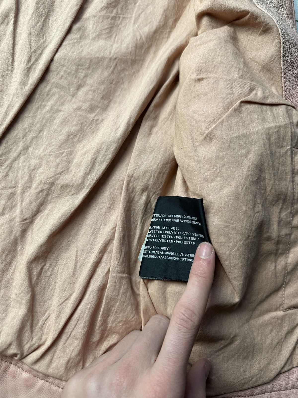 Other 🚨Y2K RICK OWENS TYPE DIRTY SLIM FIT ZIP LEATHER JACKET Size XS / US 0-2 / IT 36-38 - 18 Thumbnail
