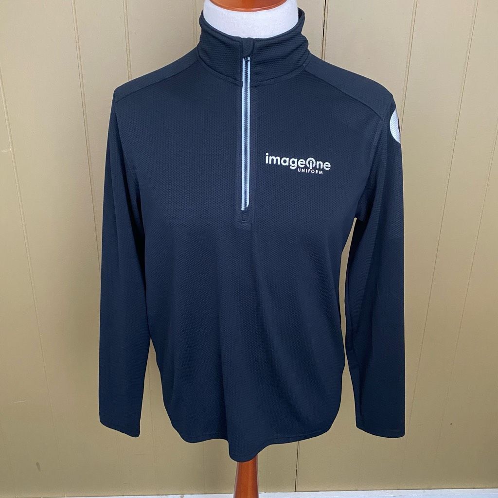 Other Men Medium quarter zip textured pullover black Size US M / EU 48-50 / 2 - 1 Thumbnail
