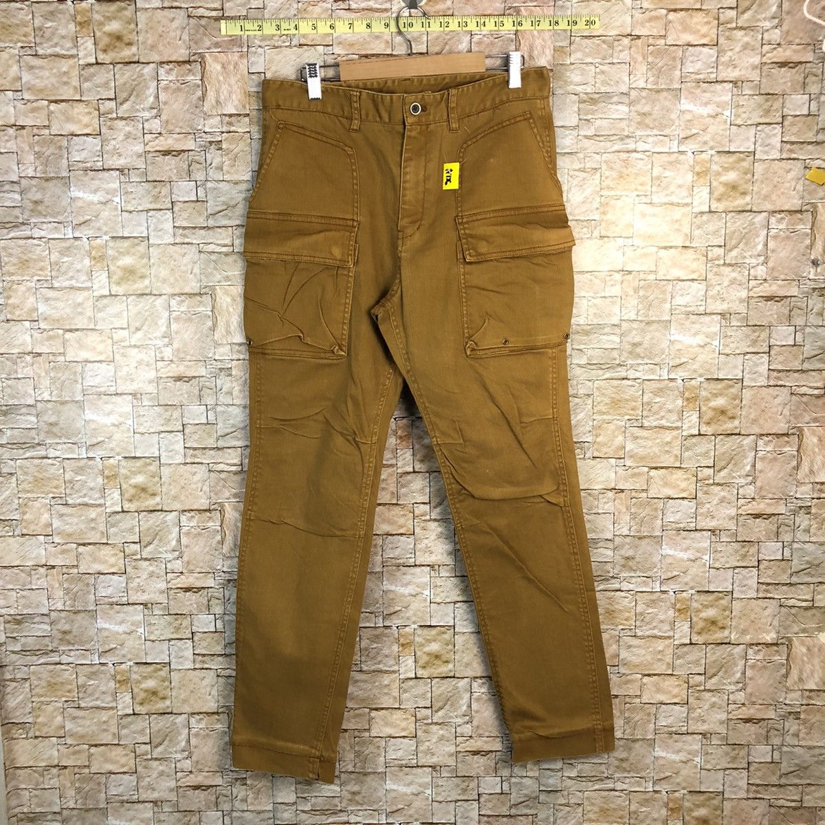 Tkmixpice Brown utility Cargo big Multipocket Pants #A726