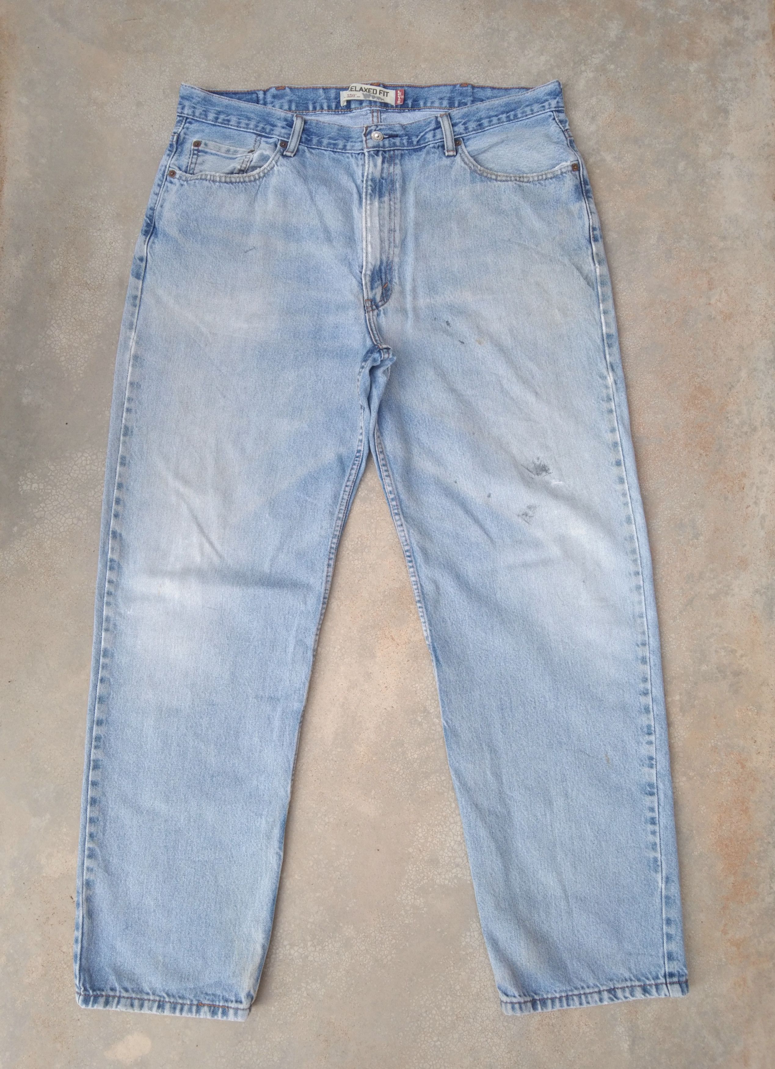 Levi's Vintage Levi's Jeans 550 Relaxed Distressed Denim 40x32 Size US 40 / EU 56 - 1 Thumbnail