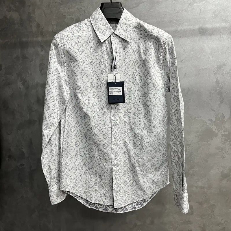 Louis Vuitton Louis Vuitton White Cotton Long Sleeve Shirt 0089 Size US S / EU 44-46 / 1 - 1 Thumbnail