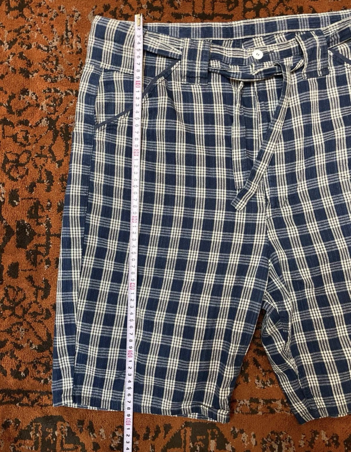 Porter Classic Porter Classic Classic Hawaiian Plaid Shorts Size US 35 - 2 Thumbnail
