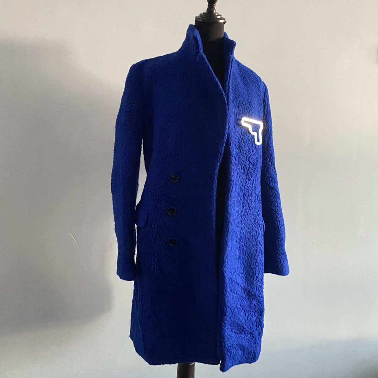 Yves Saint Laurent FW09 Yves Saint Laurent Electric Blue Wool Coat Size US S / EU 44-46 / 1 - 5 Thumbnail