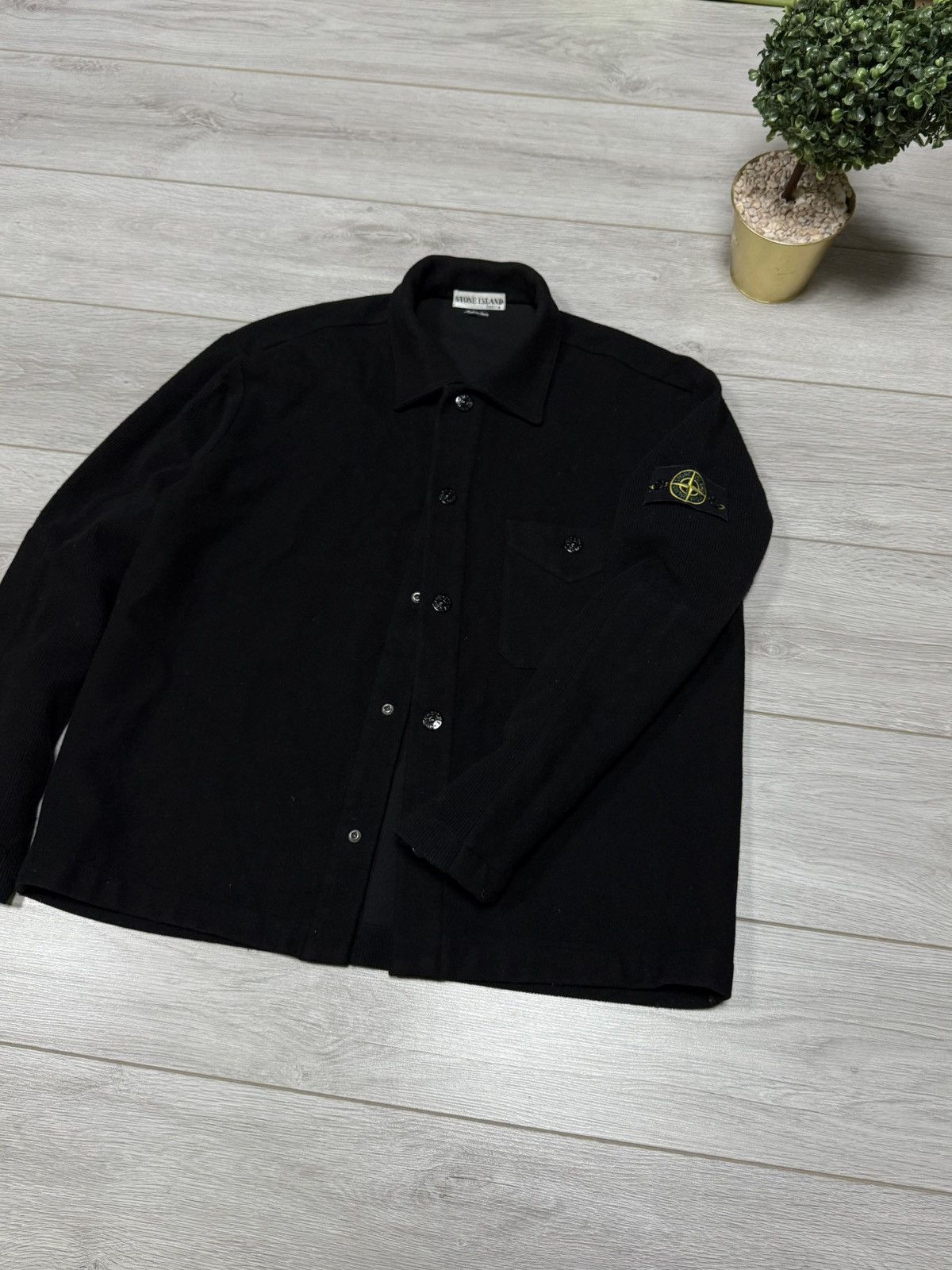 Stone Island Stone Island 00 vintage wool overshot buttons pocket jacket Size US XL / EU 56 / 4 - 16 Thumbnail