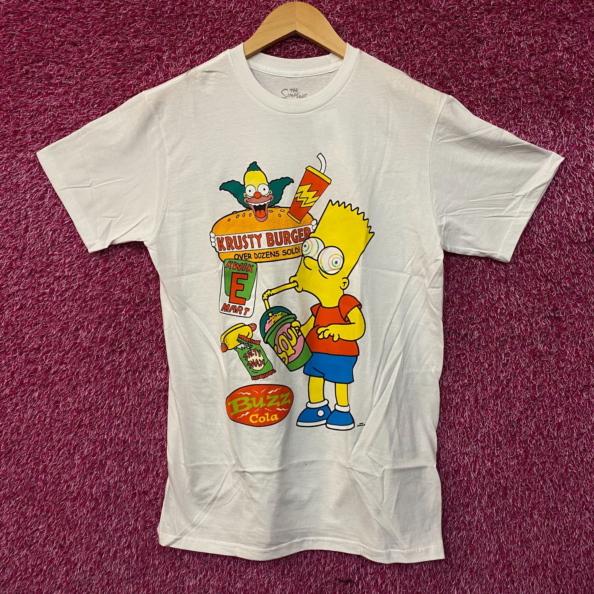 The Simpsons The Simpsons Bart Simpson Buzz Cola Krusty Burger Graphic T- Size US M / EU 48-50 / 2 - 1 Thumbnail