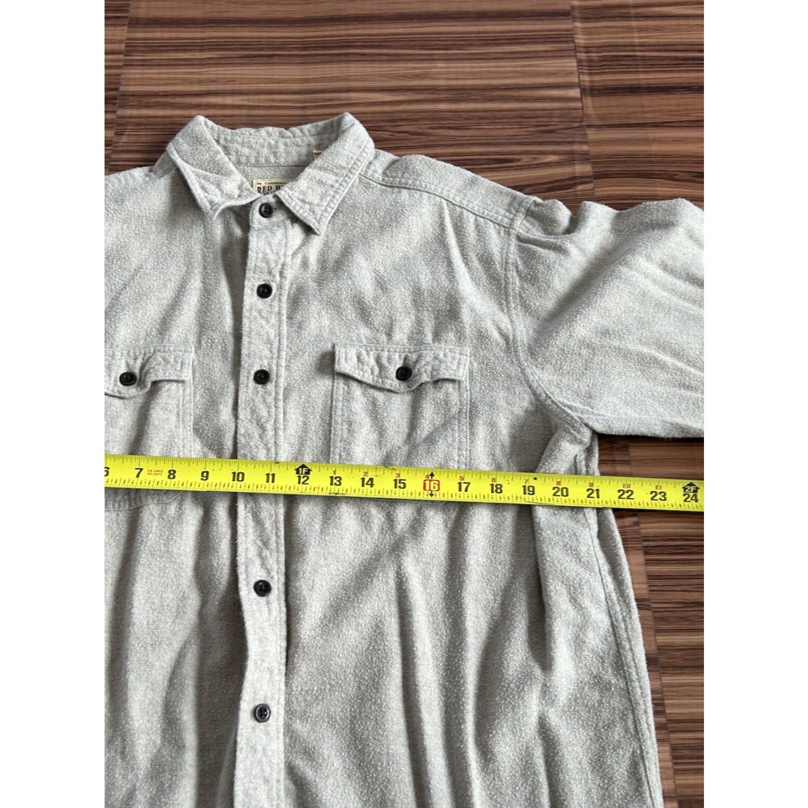 Vintage RedHead Button-Up Shirt Large Beige Long Sleeve Pockets sz Large Size US L / EU 52-54 / 3 - 3 Thumbnail
