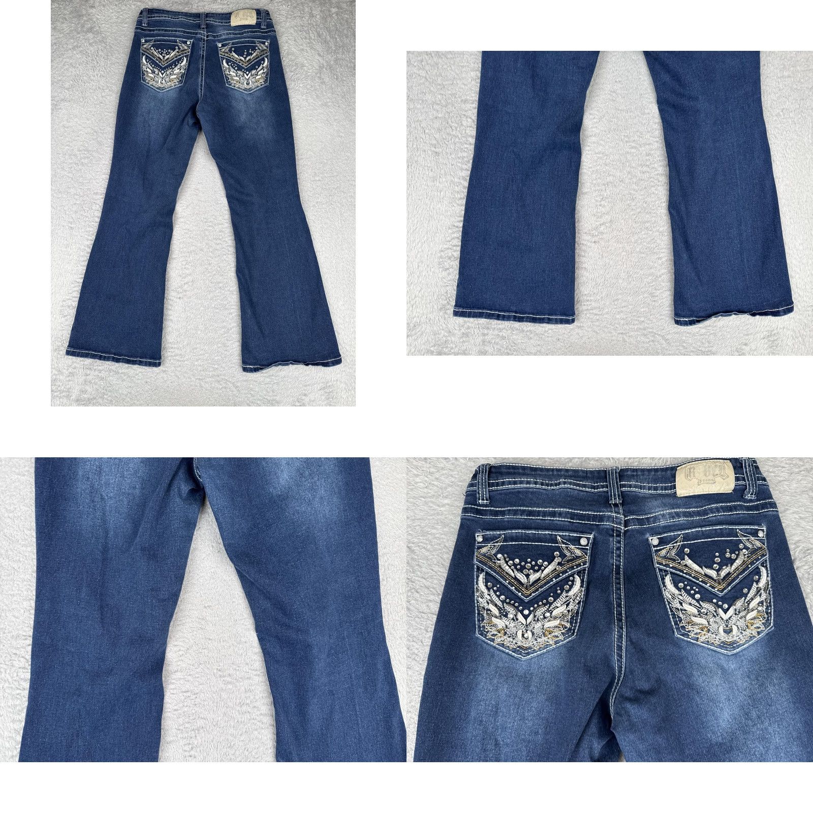 Grace in LA Grace In LA Jeans Women's Bootcut 30 Blue Mid Rise Embellished Denim READ Size 30" / US 8 / IT 44 - 10 Thumbnail