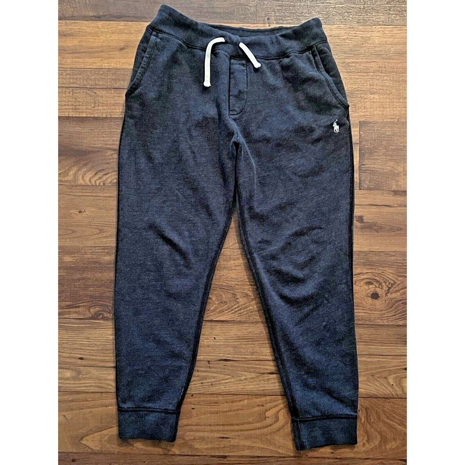 Polo Ralph Lauren RALPH LAUREN Men Dark Grey Heather S Fleece Sweatpants $110 Size US 32 / EU 48 - 1 Thumbnail