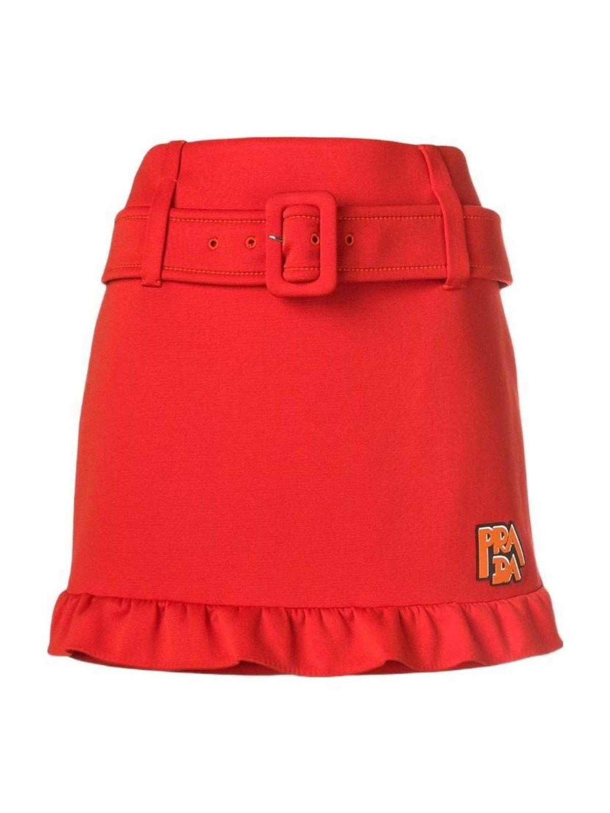Prada Prada girdle skirt in Orange Size 28" / US 6 / IT 42 - 8 Thumbnail