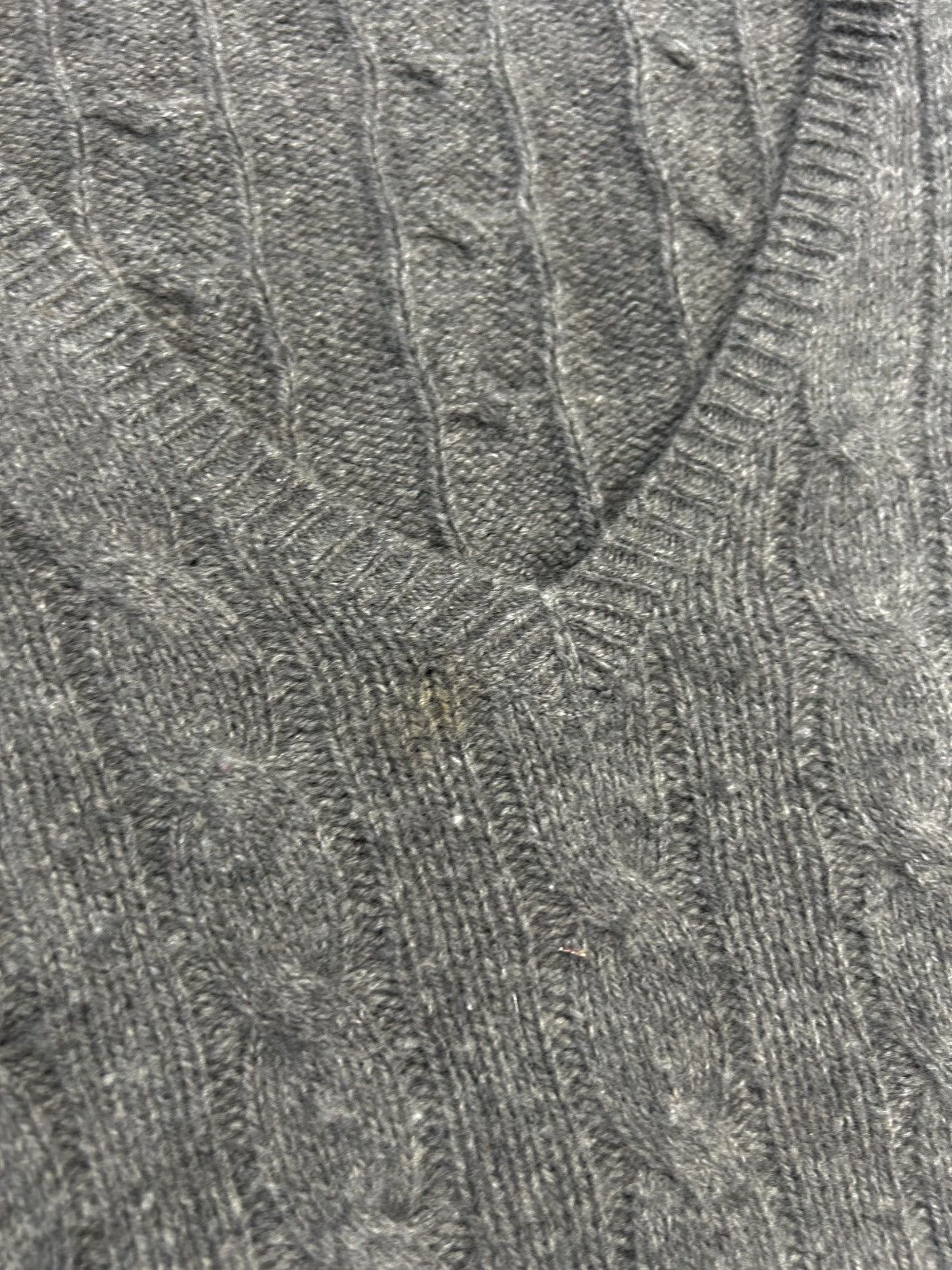 Polo Ralph Lauren × Ralph Lauren × Vintage Polo Ralph Lauren grey wool cashmere sweater vintage knit Size L / US 10 / IT 46 - 3 Thumbnail