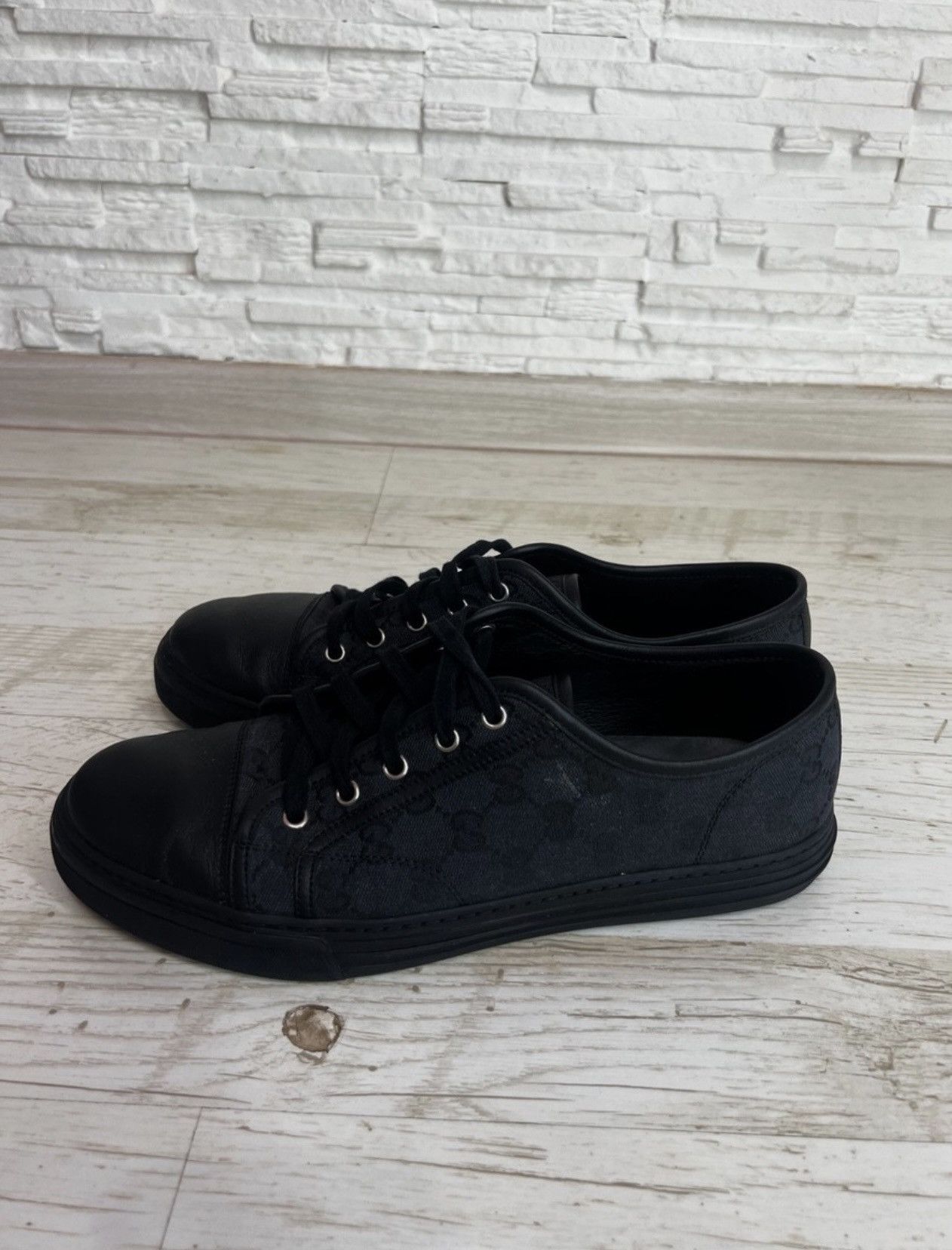 Gucci Gucci GG Logo Low Top Sneakers 426189 Size 10 Size US 10 / EU 43 - 5 Thumbnail