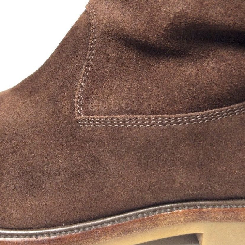 Gucci 🧿luberon suede shearling boots brown Size US 10 / EU 43 - 3 Thumbnail