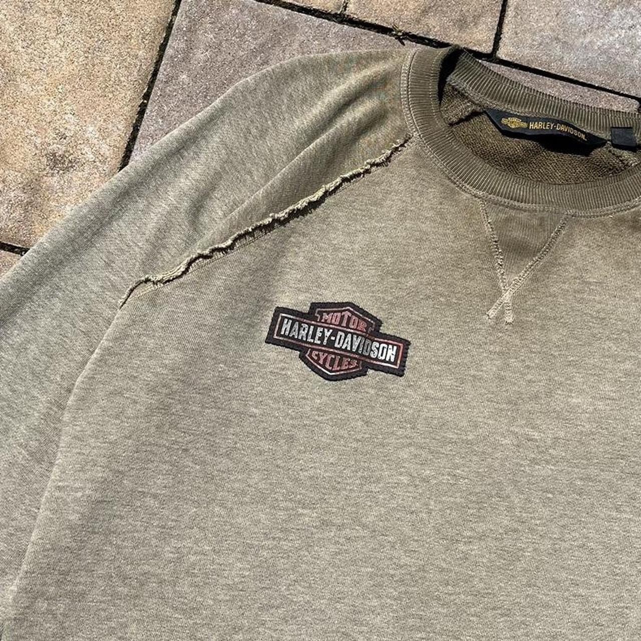 Harley Davidson × Vintage Vintage Y2K Harley Davidson Motorcycles Studded Pullover Size XL / US 12-14 / IT 48-50 - 4 Thumbnail