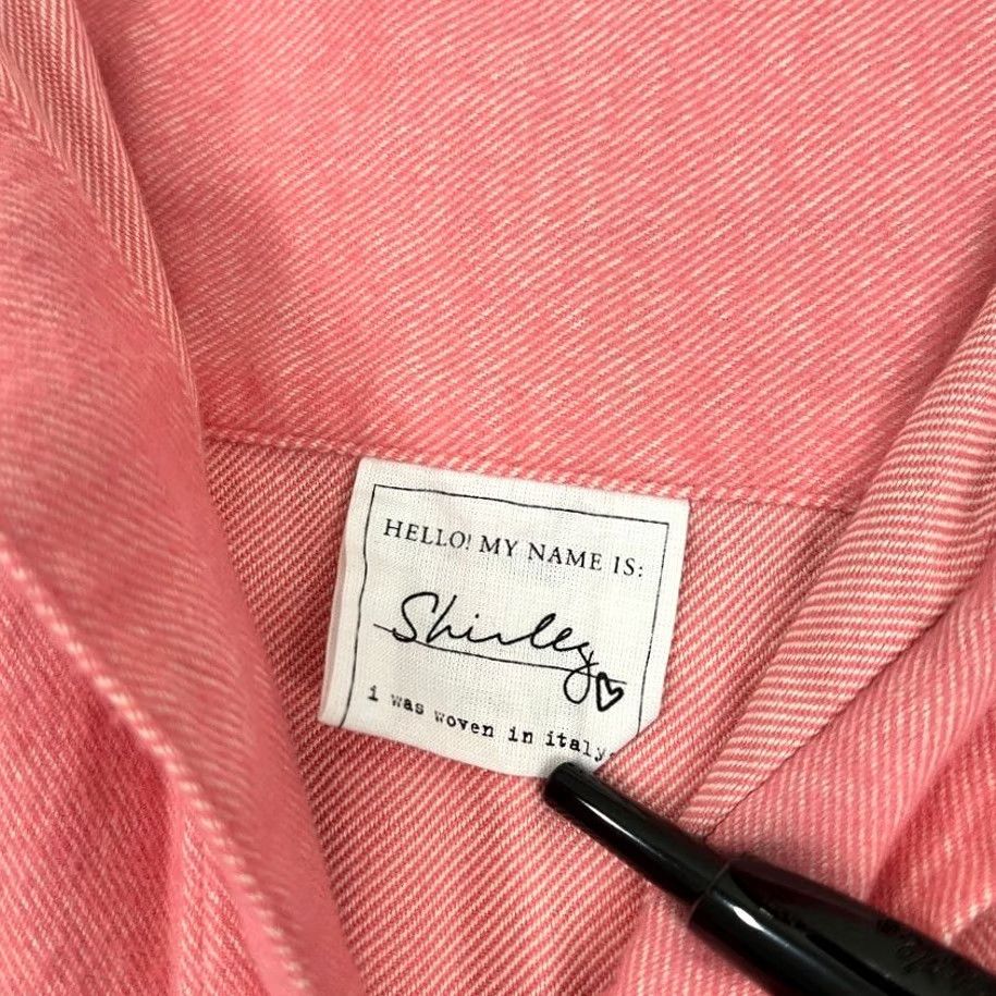 Frank & Eileen VINTAGE Frank & Eileen Shirley Shirt Womens L Oversized Pink Woven Cotton Button Up Prep Size L / US 10 / IT 46 - 3 Thumbnail