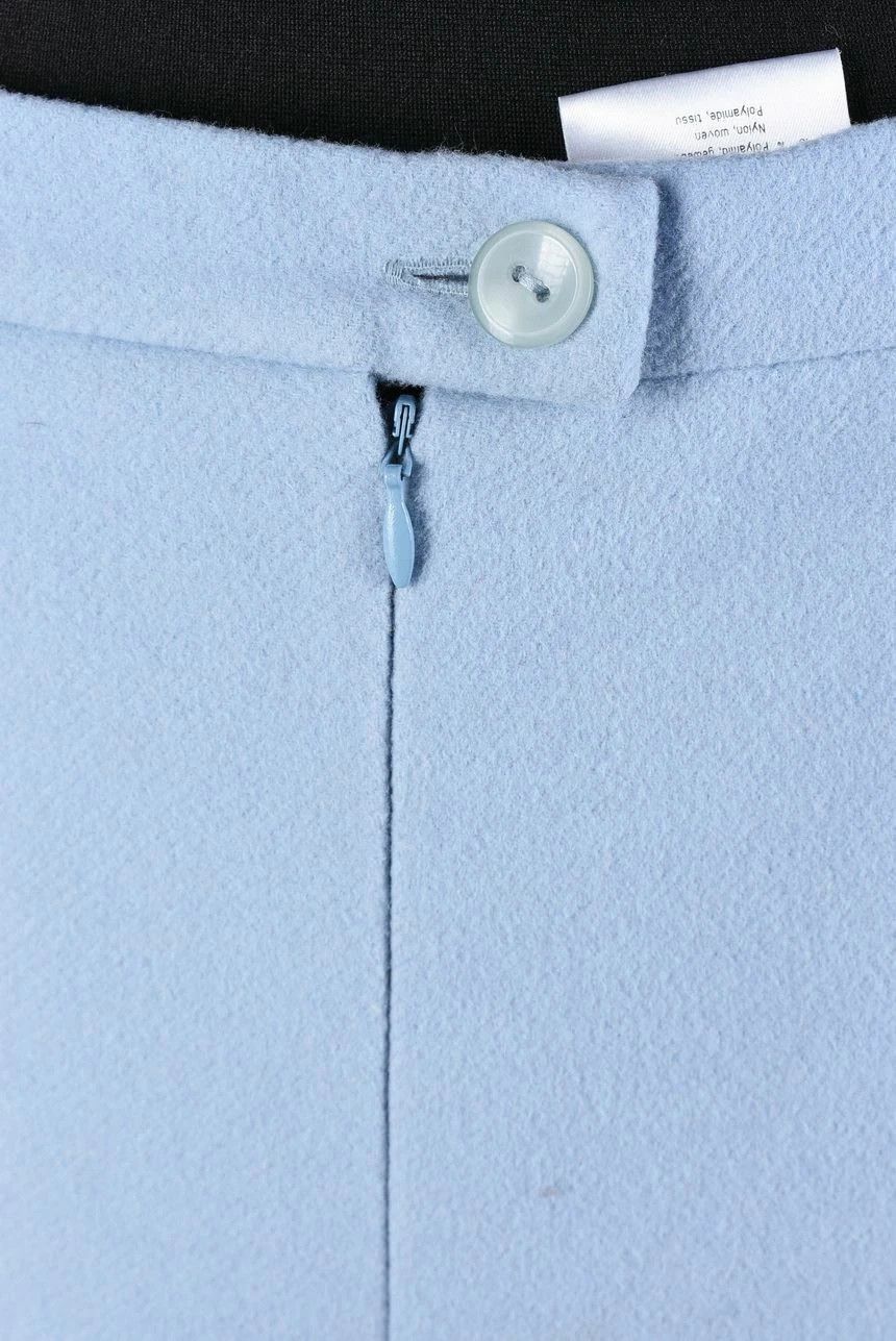 Givenchy Women's Selection de Givenchy Blue Fur Collar Skirt Suit Size M / US 6-8 / IT 42-44 - 10 Thumbnail