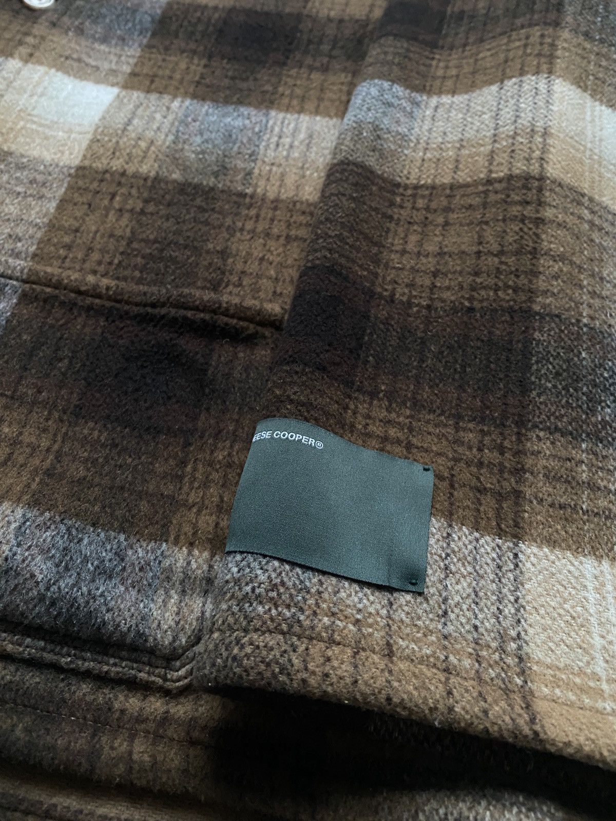 Reese Cooper Brushed Wool Flannel Jacket / Chore Coat. Size US L / EU 52-54 / 3 - 3 Thumbnail