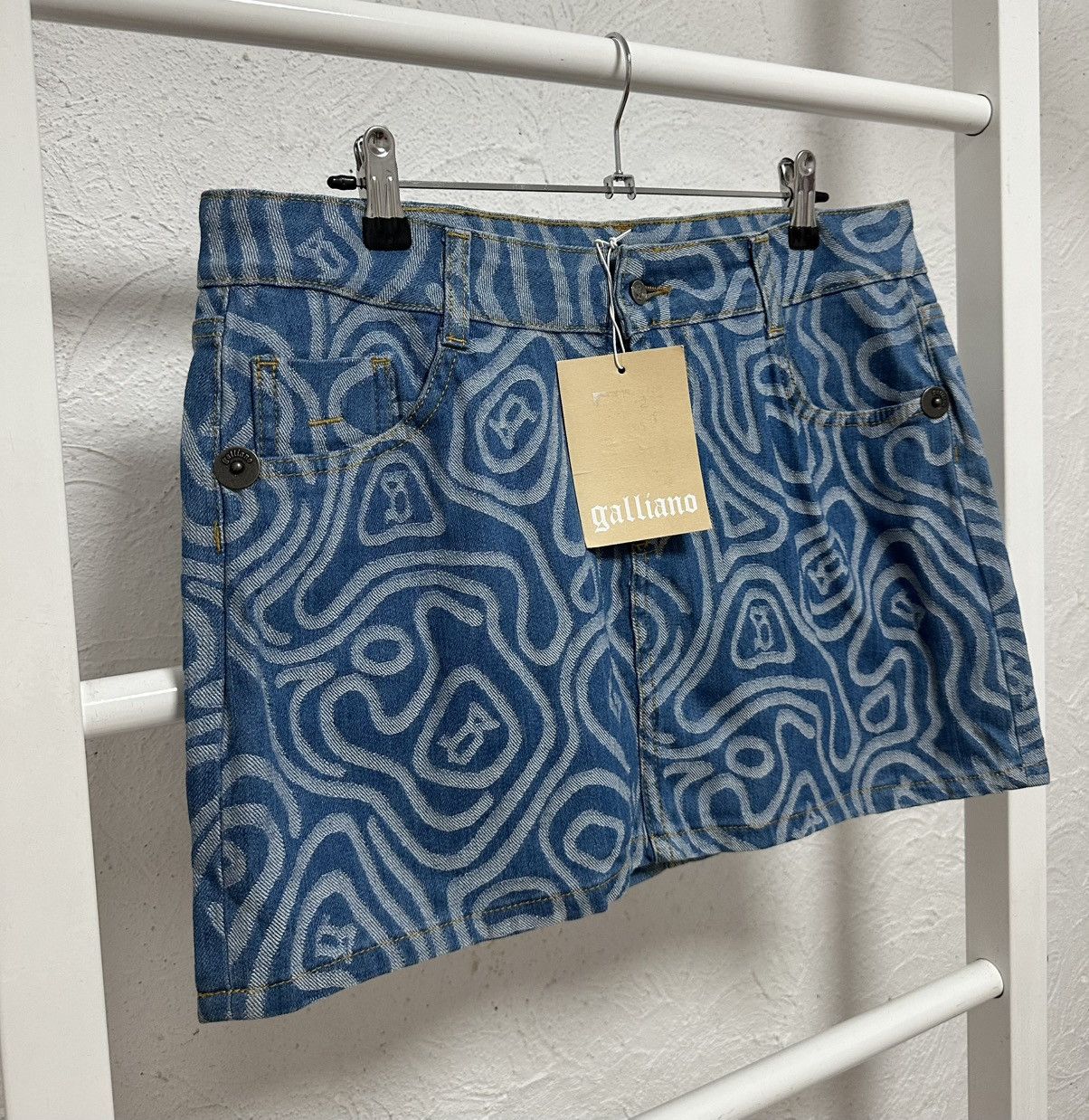 John Galliano Galliano Mini Skirt Size L Made in Italy Avant Garde Size 30" / US 8 / IT 44 - 3 Thumbnail