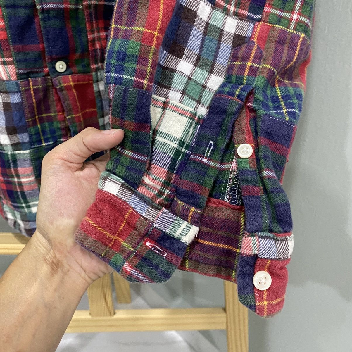 Daniel Cremieux Daniel Cremieux Vintage Patchwork Plaid Flannel Button Shirt Size US XL / EU 56 / 4 - 6 Thumbnail