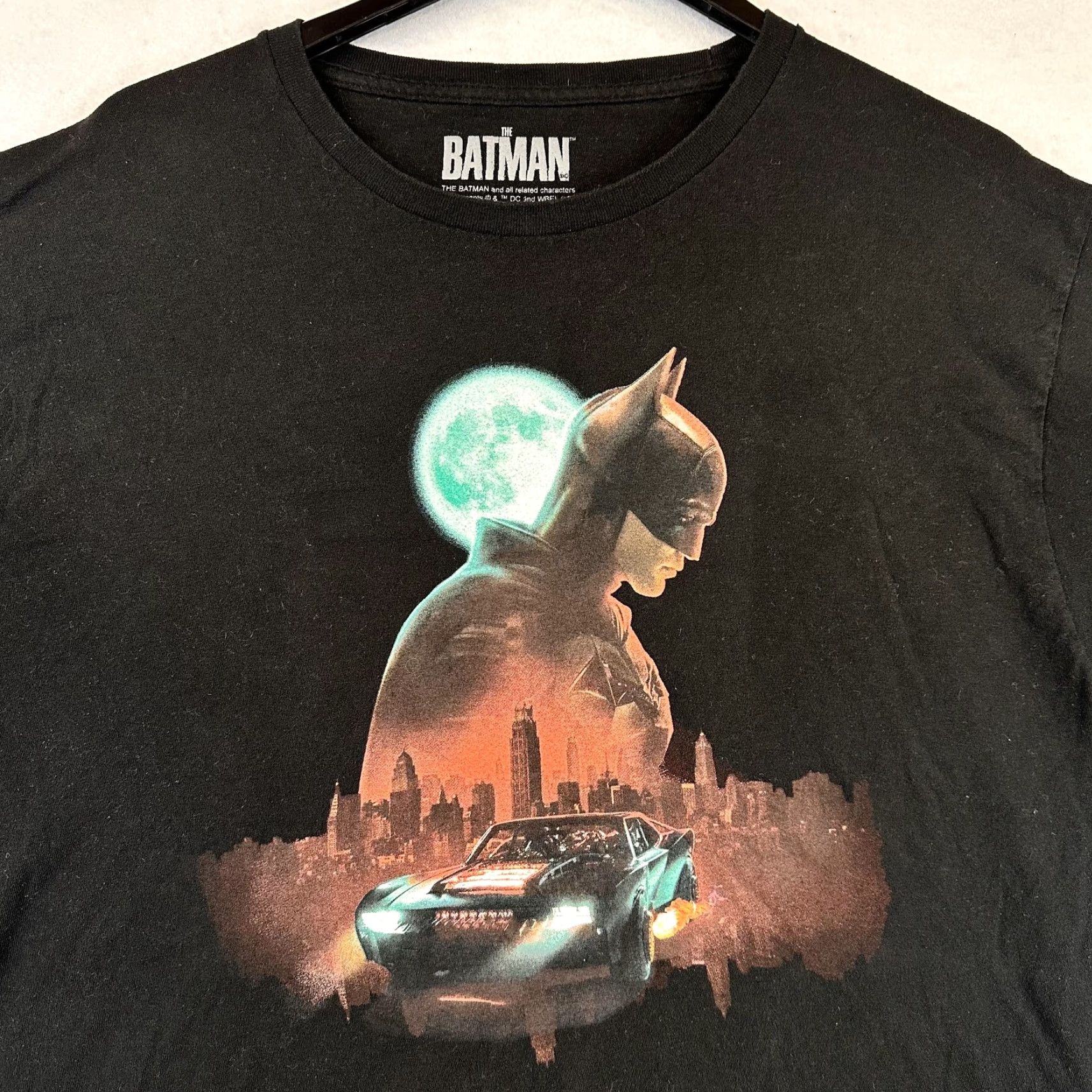 Vintage Batman Shirt Mens XL Black Graphic Tee DC Comics Gotham Batmobile Size US XL / EU 56 / 4 - 3 Thumbnail