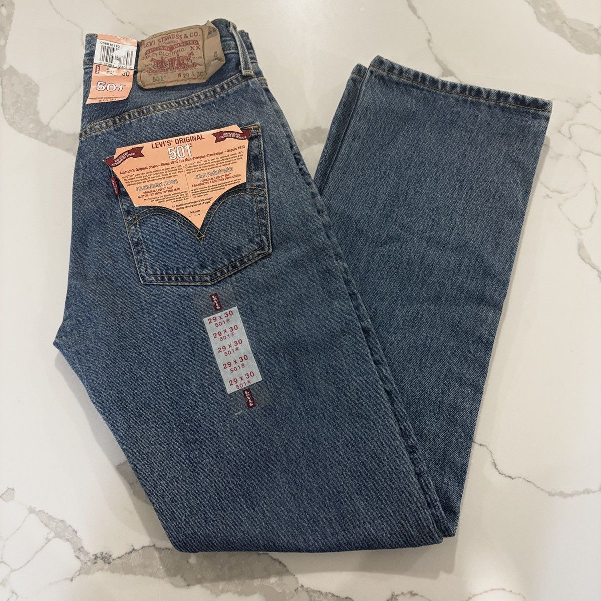 Levi's × Vintage Vintage NWT Levi’s 501 Button Fly Jeans Size 27" / US 4 / IT 40 - 1 Thumbnail