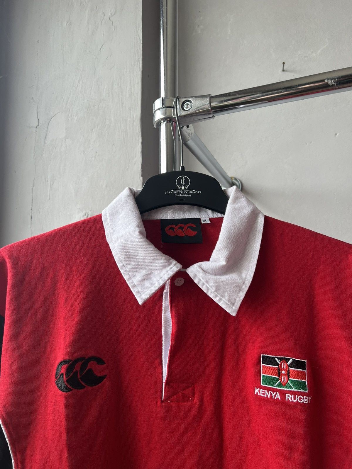 Canterbury of New Zealand 90’S KENYA NATIONAL TEAM UNION RUGBY VINTAGE JERSEY SHIRT Size US XL / EU 56 / 4 - 4 Thumbnail