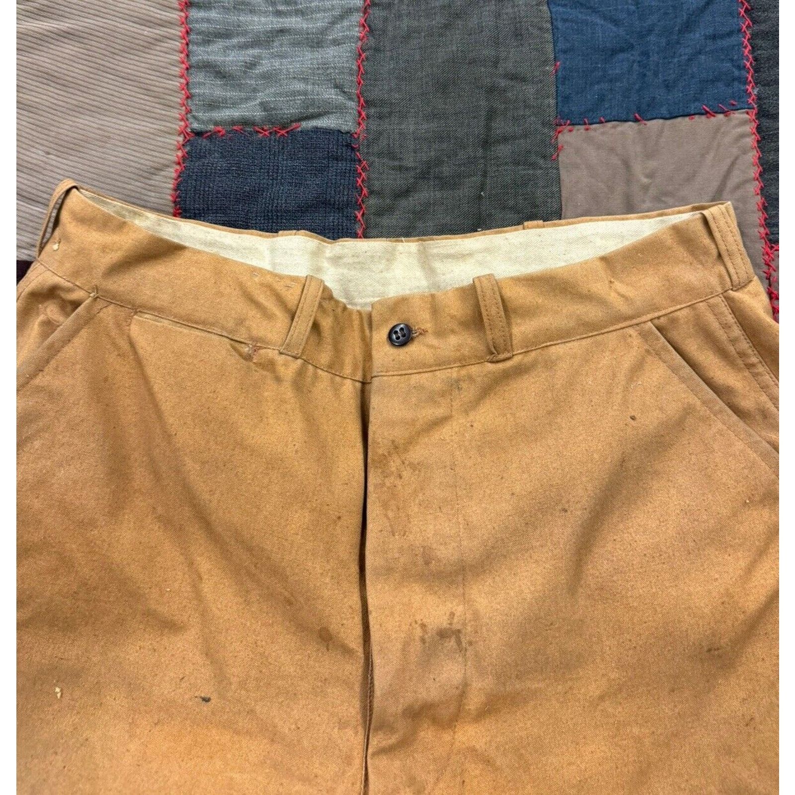 Other Vintage 1930 Union Made Canvas Breeches Hunting W32 X L26 Size US 32 / EU 48 - 5 Thumbnail