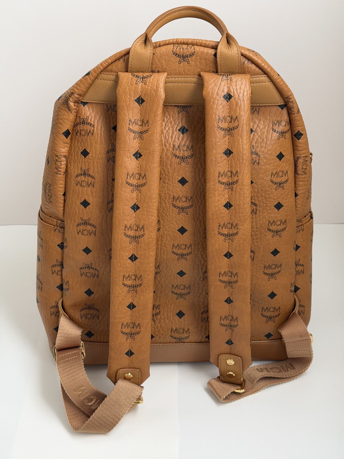 MCM MCM Visetos Backpack in Cognac Size ONE SIZE - 2 Thumbnail