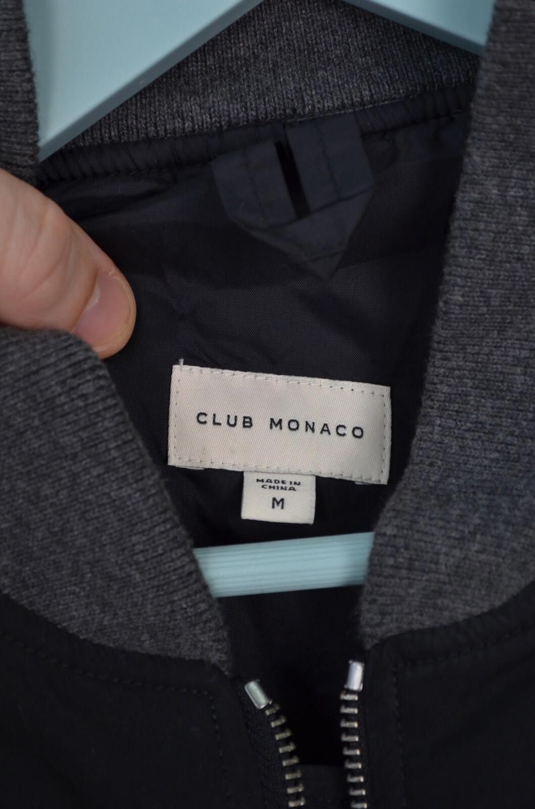 Club Monaco Club Monaco Cotton Nylon Blend Black Bomber Jacket Size M Size US M / EU 48-50 / 2 - 6 Thumbnail