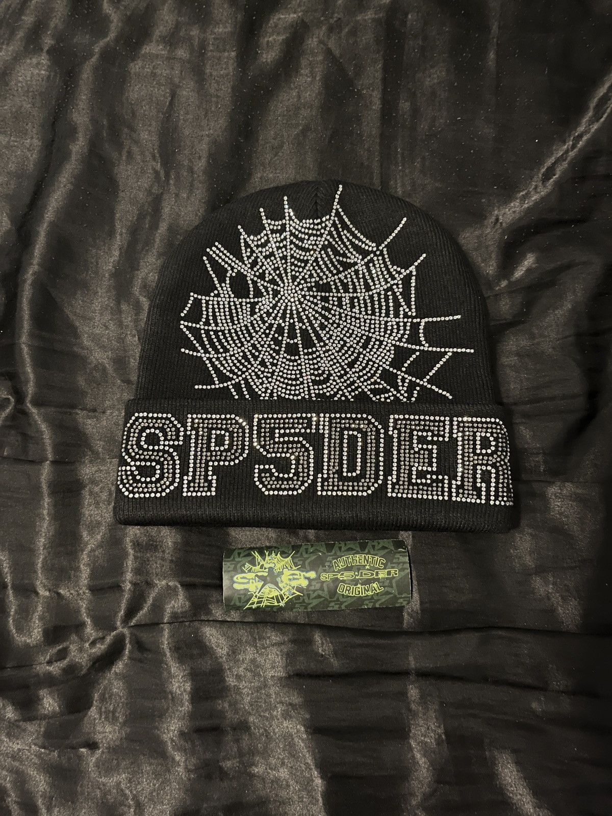 Other Black Sp5der Beanie Size ONE SIZE - 1 Thumbnail