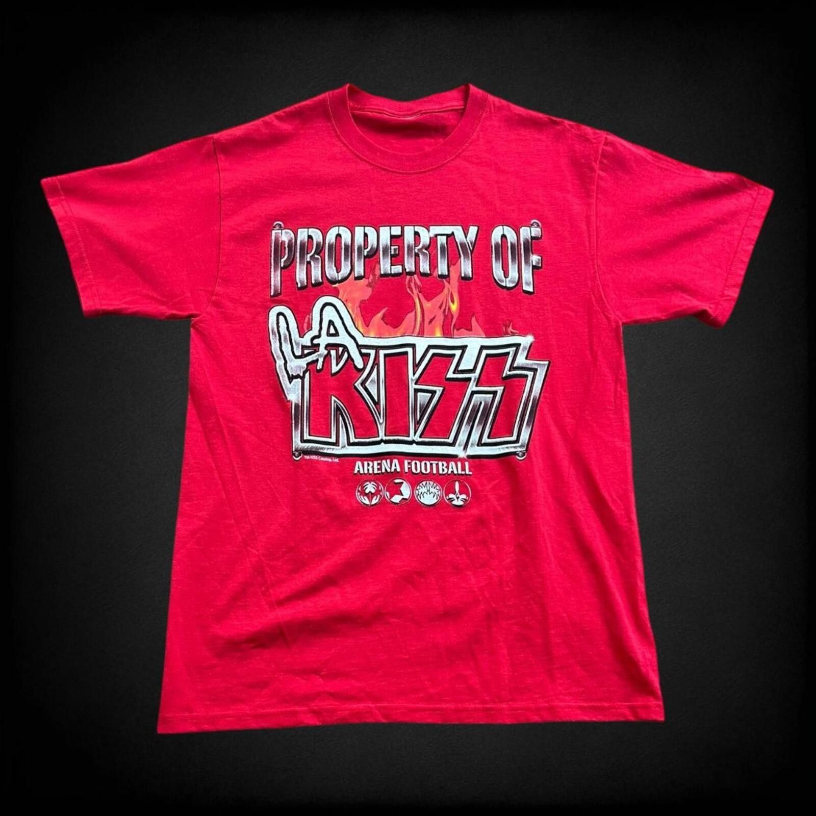 Other Vintage LA KISS arena football Kiss band graphic tee shirt! Size US L / EU 52-54 / 3 - 1 Thumbnail