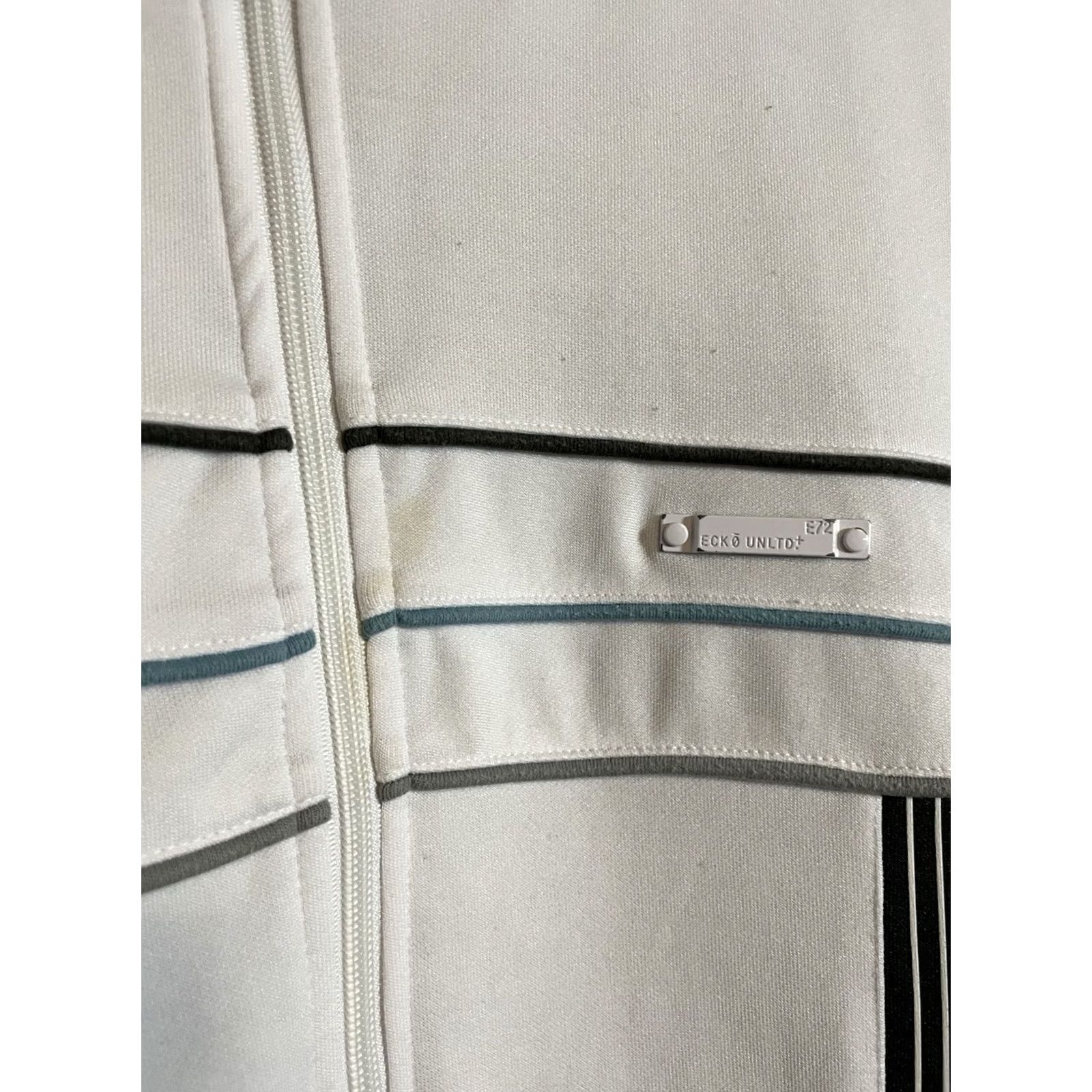 Ecko Unltd. VINTAGE Ecko Unltd Track Jacket White Striped Zip 5XL Men Full Zip Sweatshirt Hip Hop Street Size US XXL / EU 58 / 5 - 3 Thumbnail