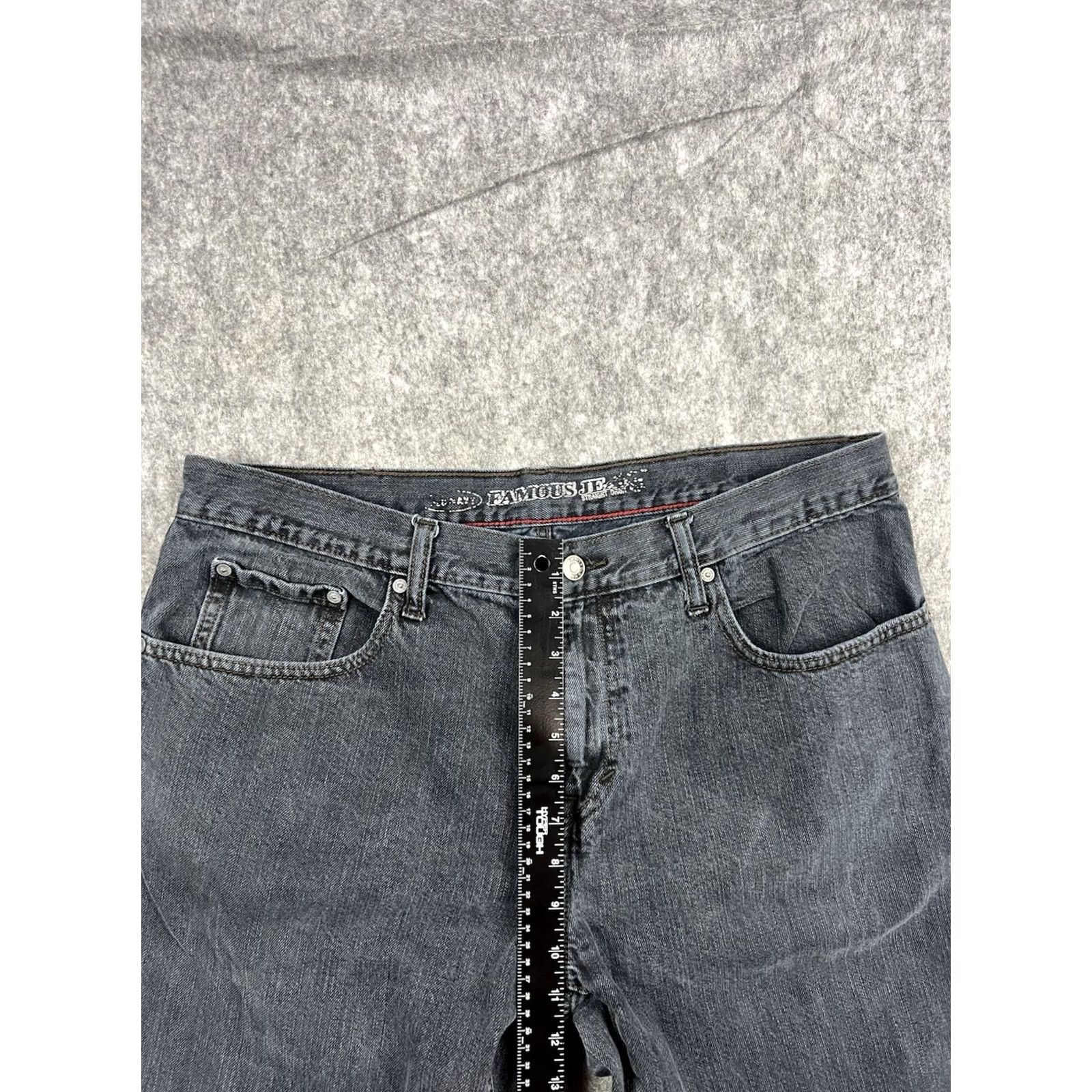 Old Navy Old Navy Famous Jeans Men's Faded Black Denim Straight Leg Casual Size 38x34 Size US 38 / EU 54 - 4 Thumbnail
