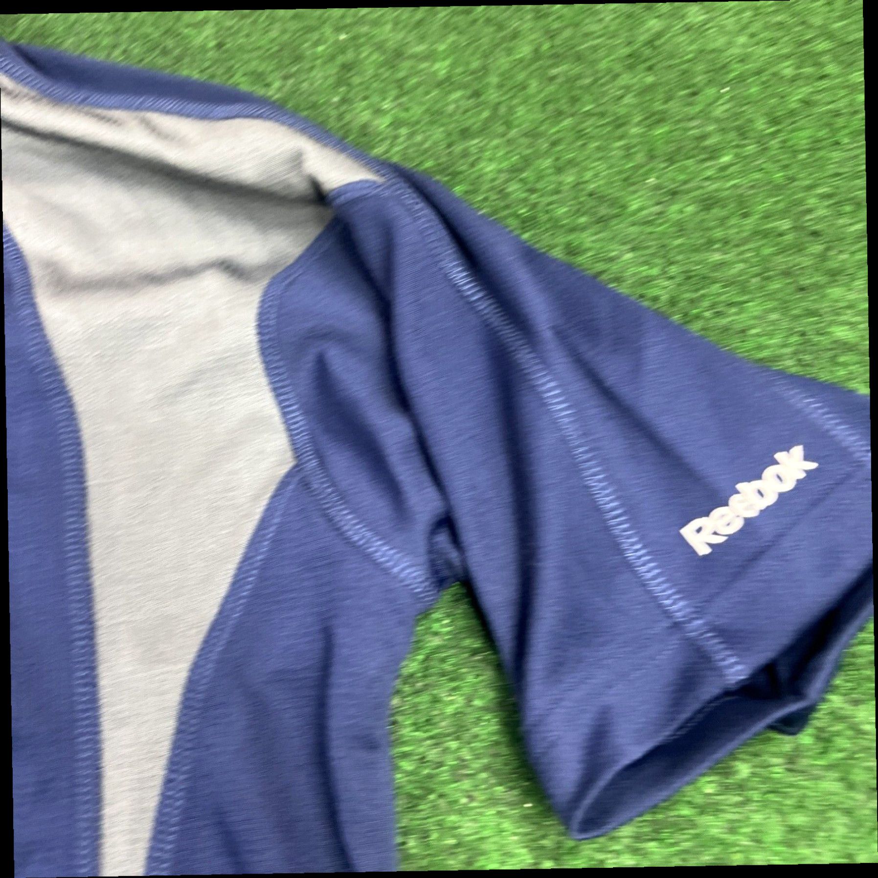 Reebok REEBOK Golf ― Mens Medium― PLAY DRY Navy Blue/Gray Polo Golf Shirt NWT ― Size US M / EU 48-50 / 2 - 4 Thumbnail